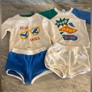 Old Navy Kids Matching Sets - White and Blue